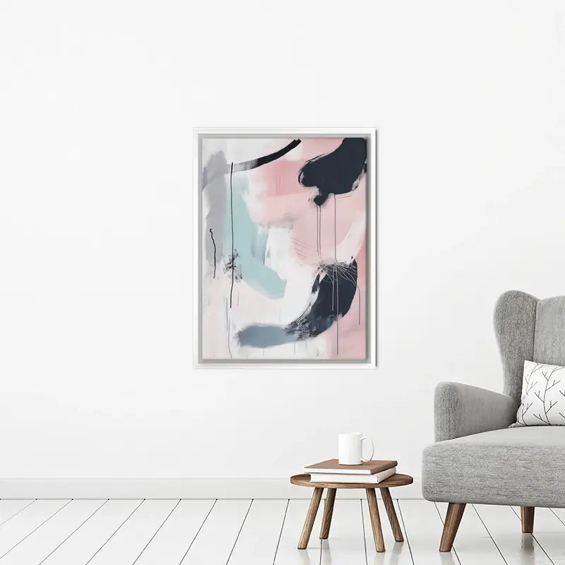 Minimalist Blush Pink Canvas Print