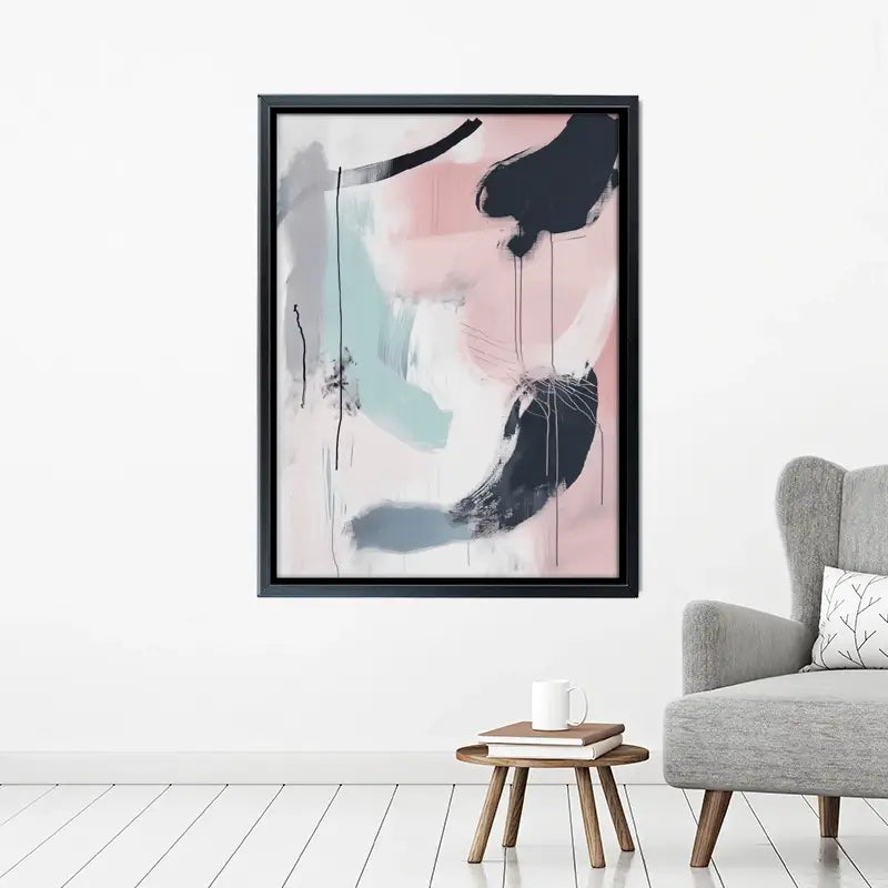 Minimalist Blush Pink Canvas Print