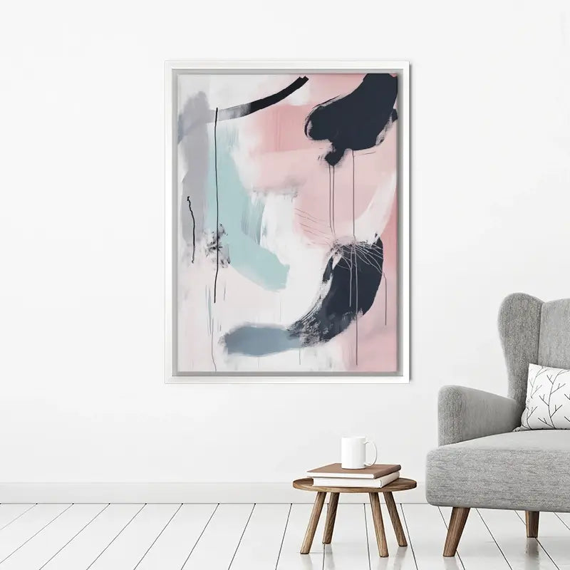 Minimalist Blush Pink Canvas Print