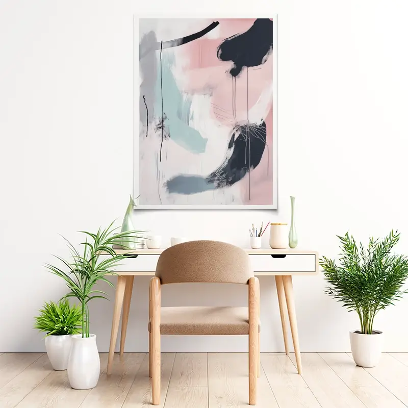 Minimalist Blush Pink Art Print