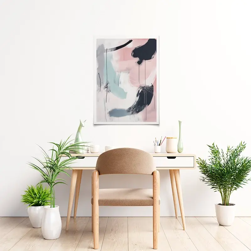 Minimalist Blush Pink Art Print