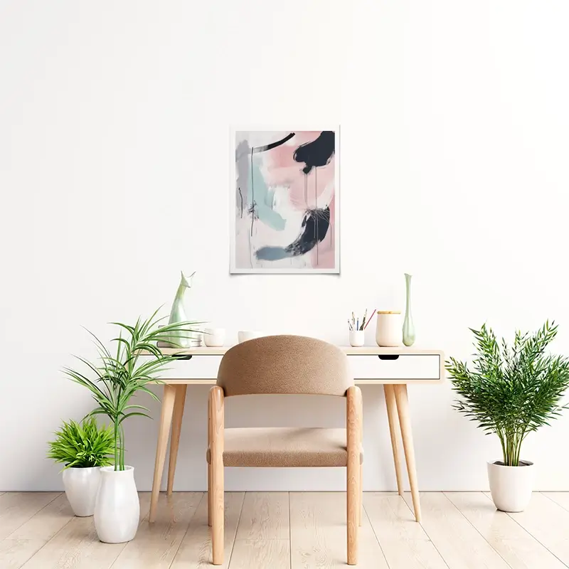 Minimalist Blush Pink Art Print