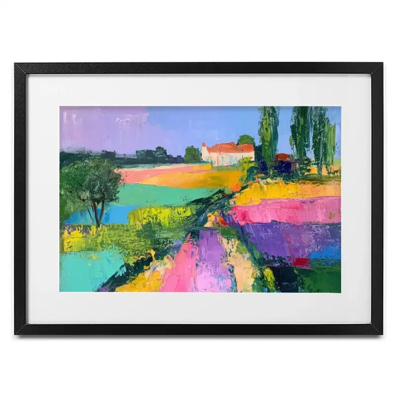 Colourful Scenic Framed Art Print