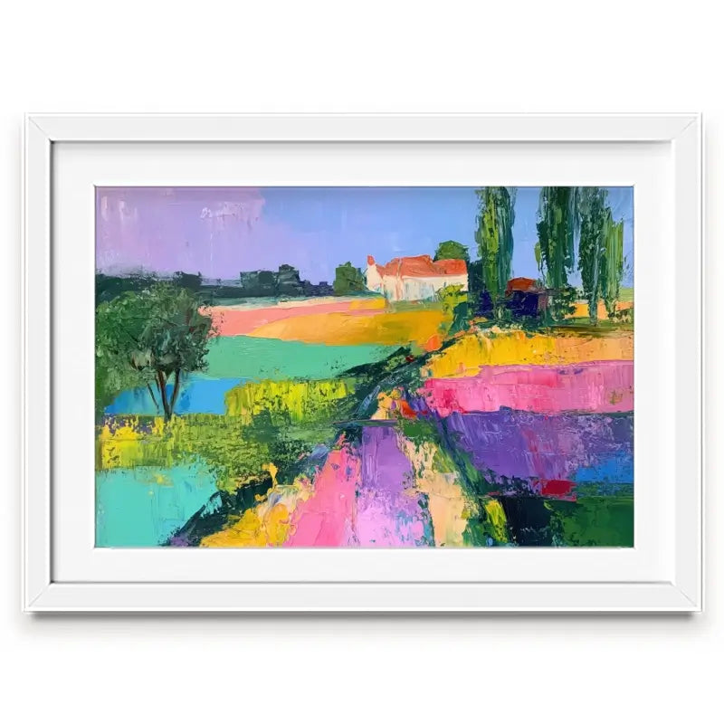 Colourful Scenic Framed Art Print