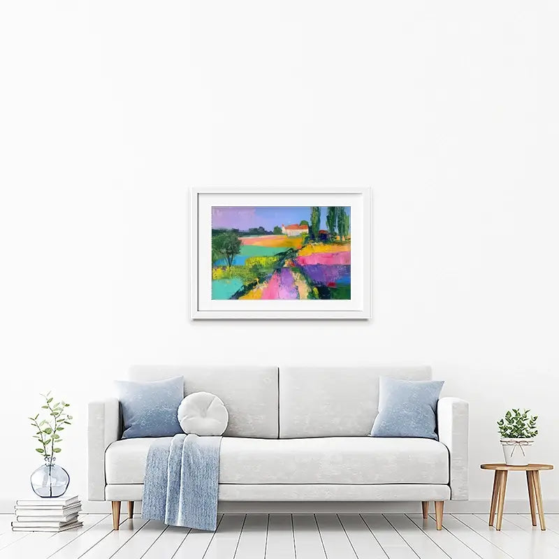 Colourful Scenic Framed Art Print