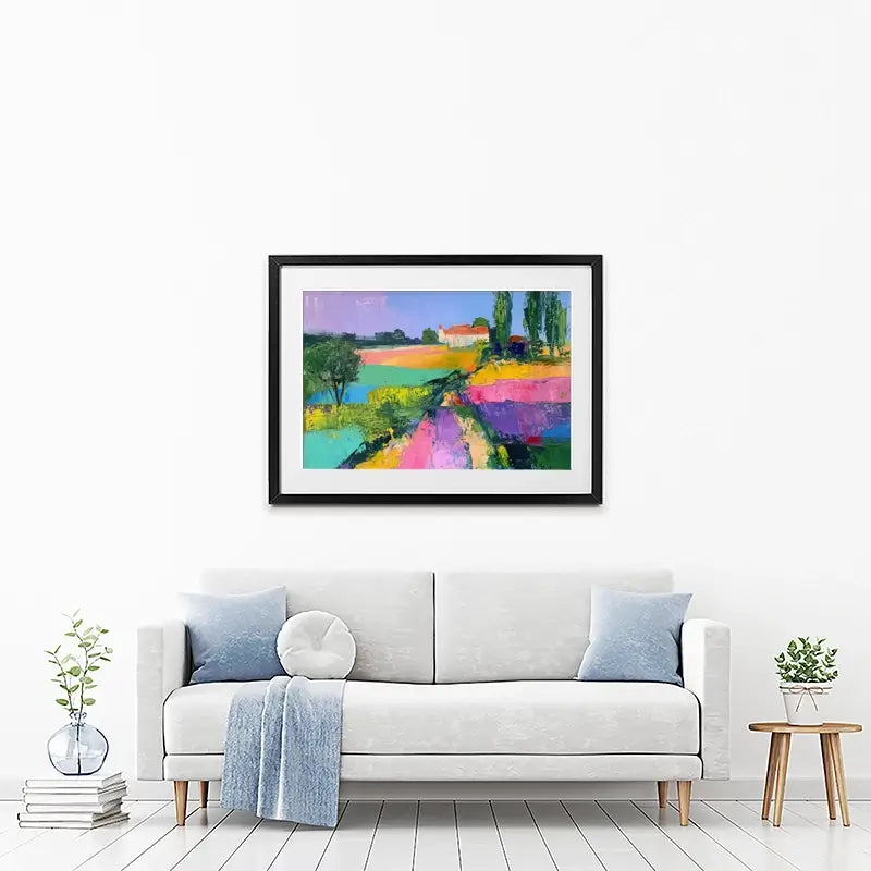 Colourful Scenic Framed Art Print