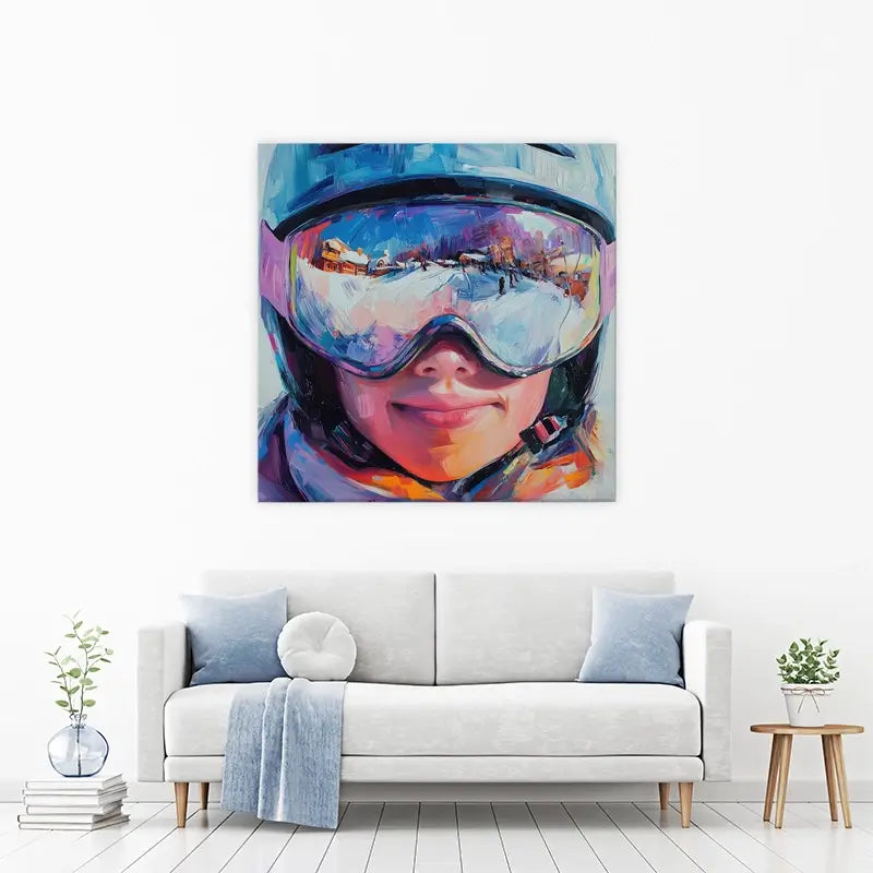 Ski Mask View Canvas Print