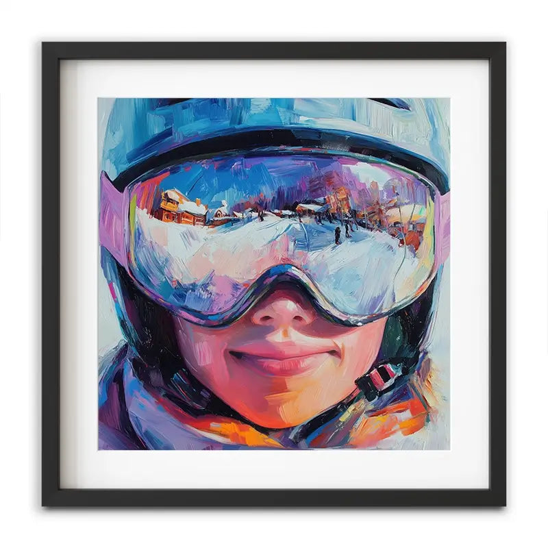 Ski Mask View Framed Art Print