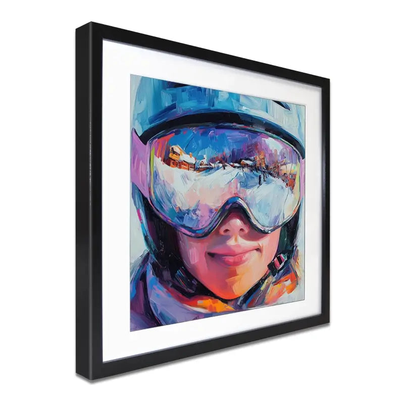 Ski Mask View Framed Art Print