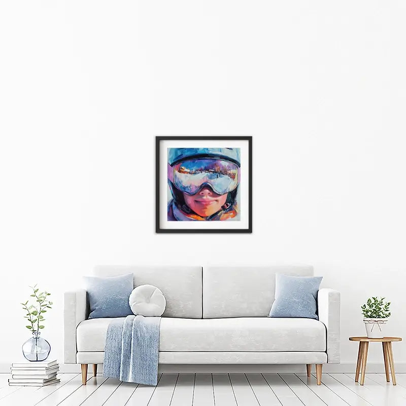 Ski Mask View Framed Art Print