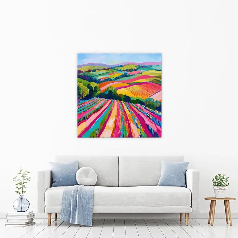 Colourful Hills Canvas Print