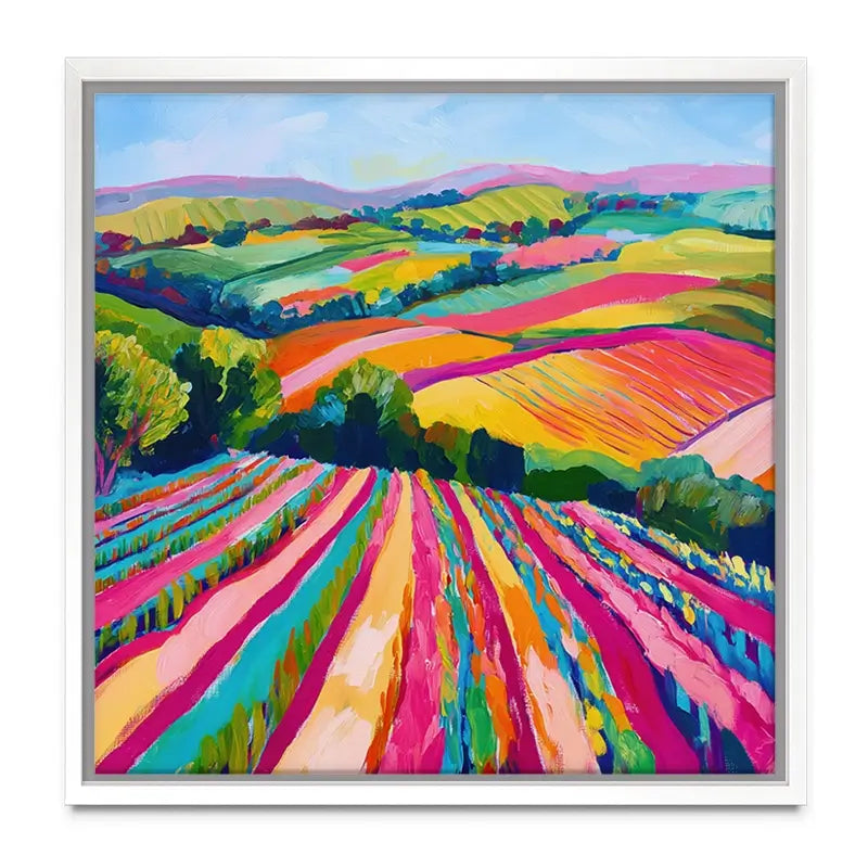 Colourful Hills Canvas Print