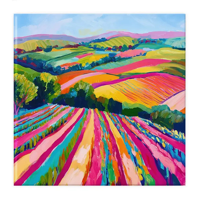 Colourful Hills Canvas Print