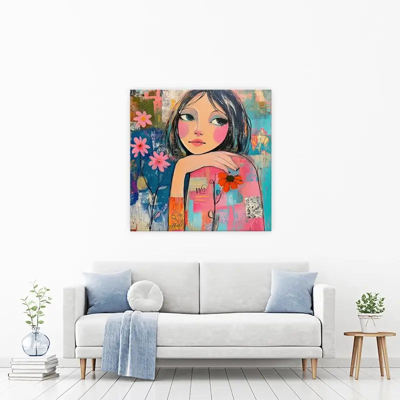 Amongst The Flowers Canvas Print