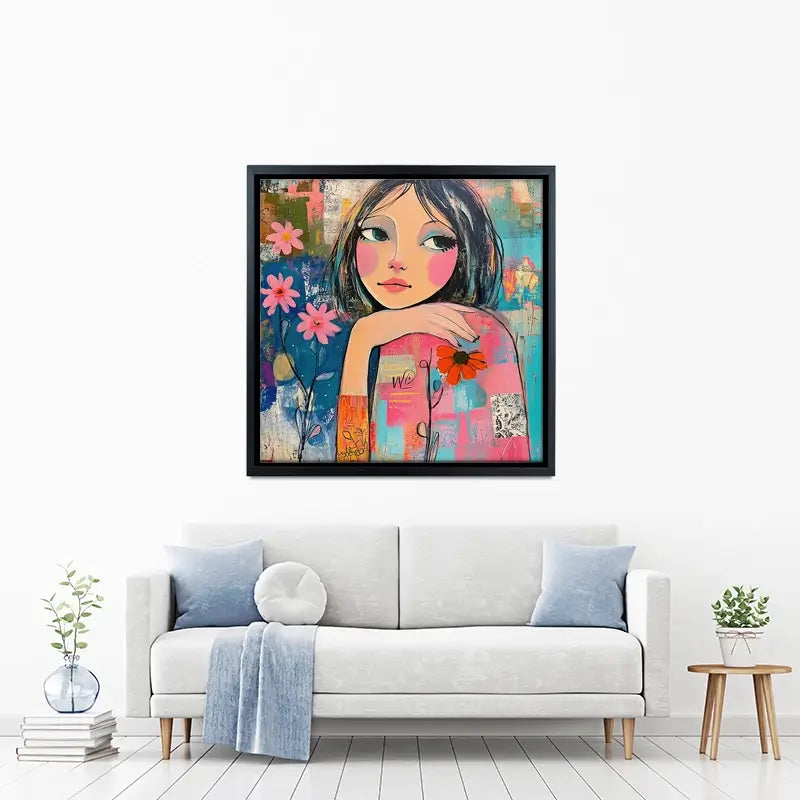 Amongst The Flowers Canvas Print