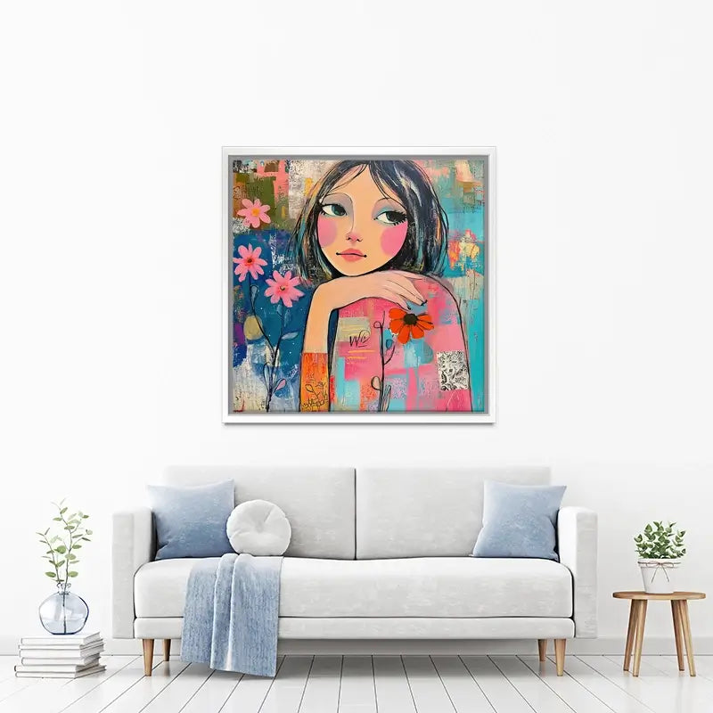 Amongst The Flowers Canvas Print