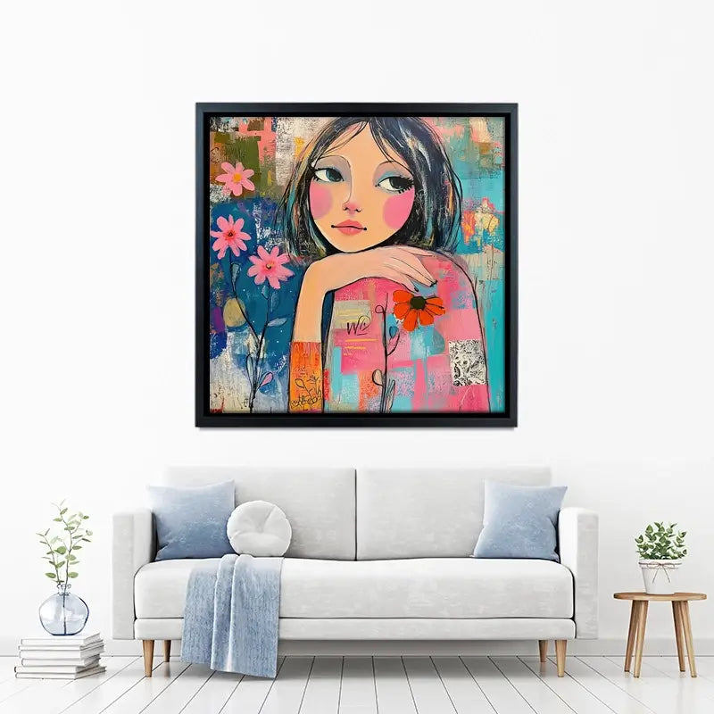 Amongst The Flowers Canvas Print