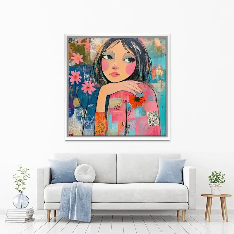 Amongst The Flowers Canvas Print