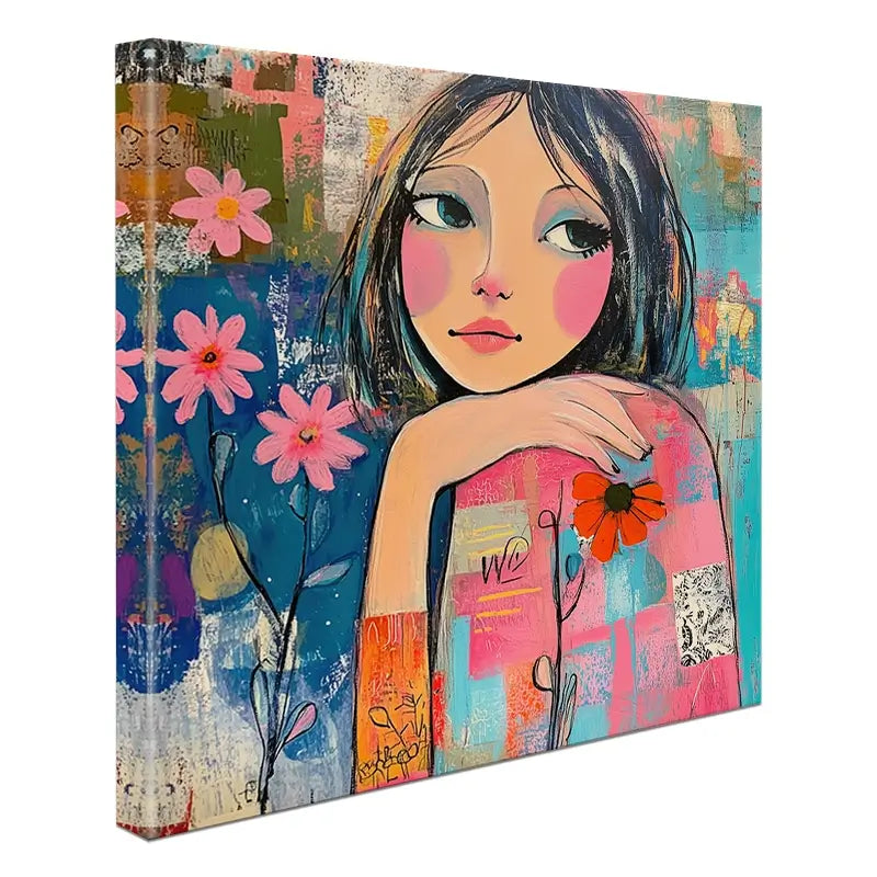 Amongst The Flowers Canvas Print