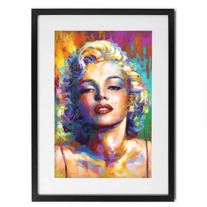 Colourful Marilyn Monroe Framed Art Print