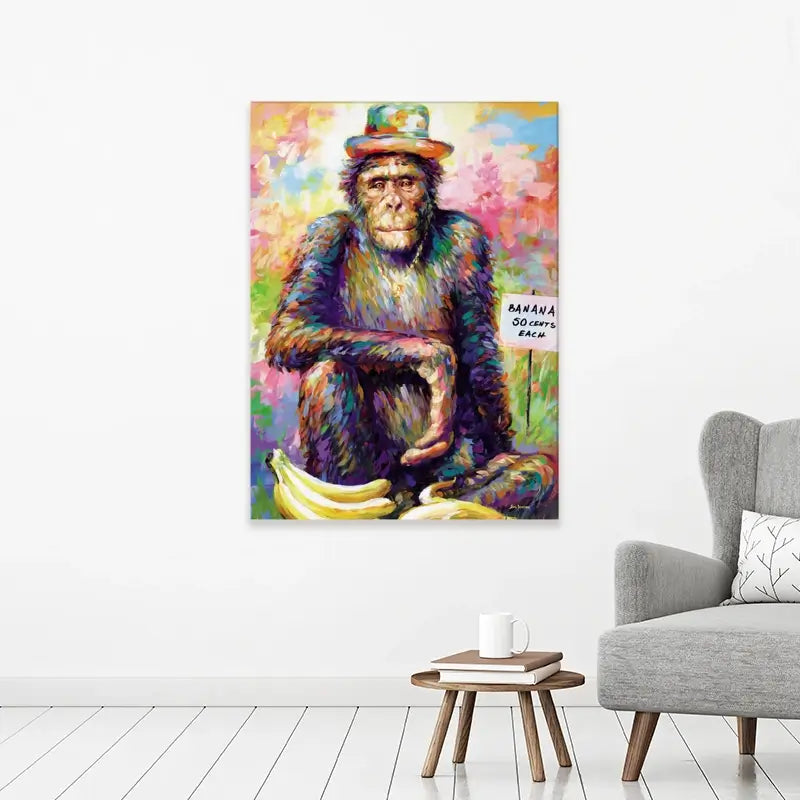 Banana King Canvas Print