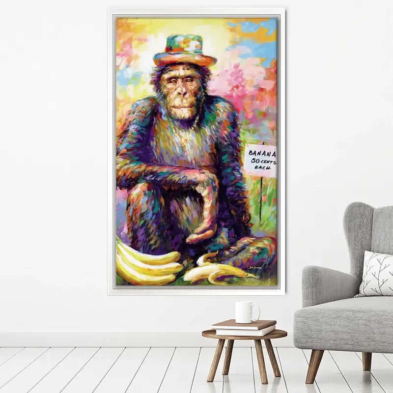 Banana King Canvas Print