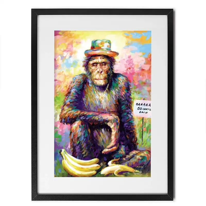 Banana King Framed Art Print