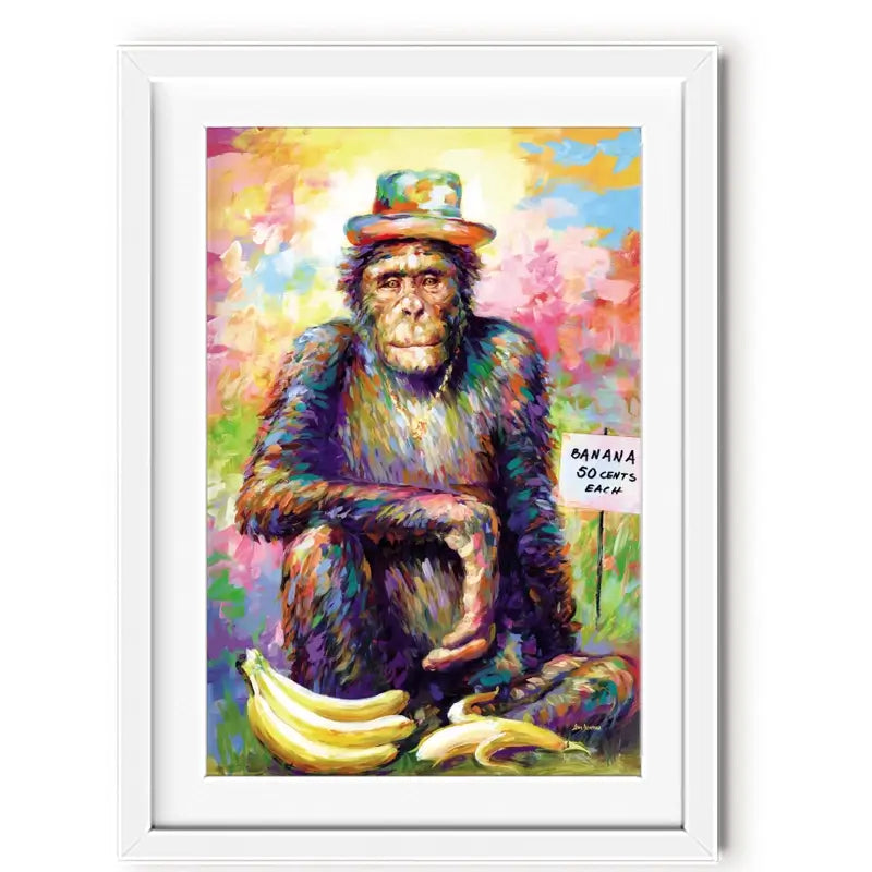 Banana King Framed Art Print