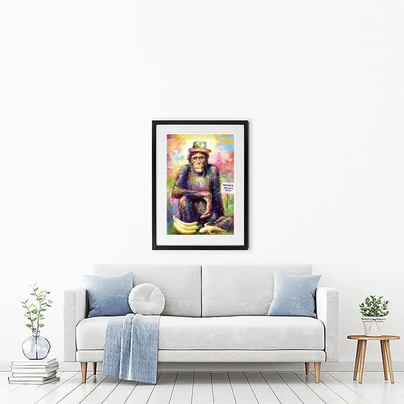 Banana King Framed Art Print