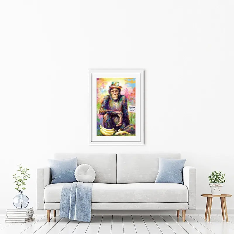 Banana King Framed Art Print