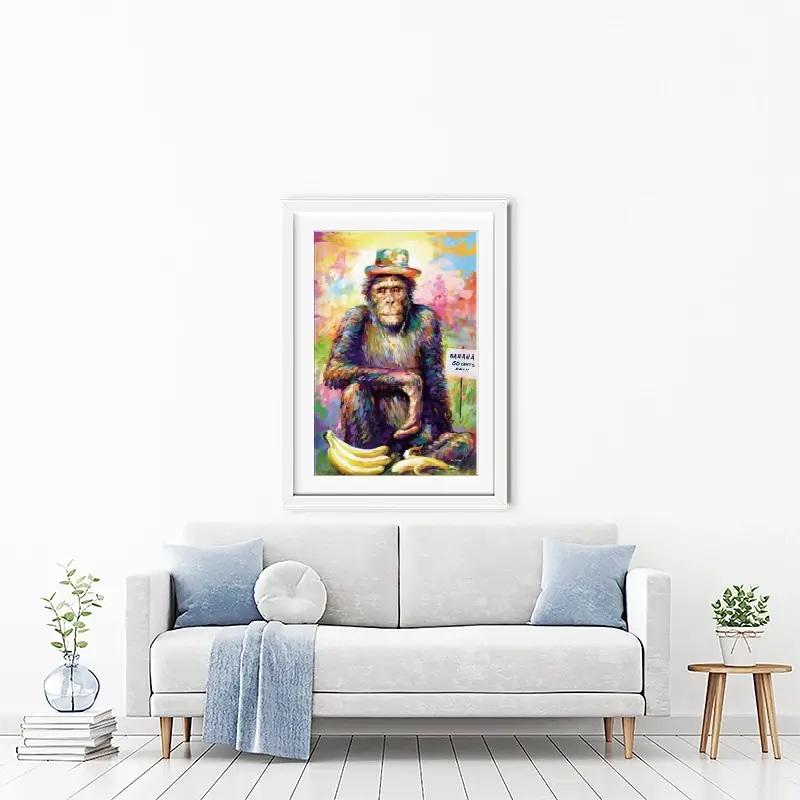 Banana King Framed Art Print