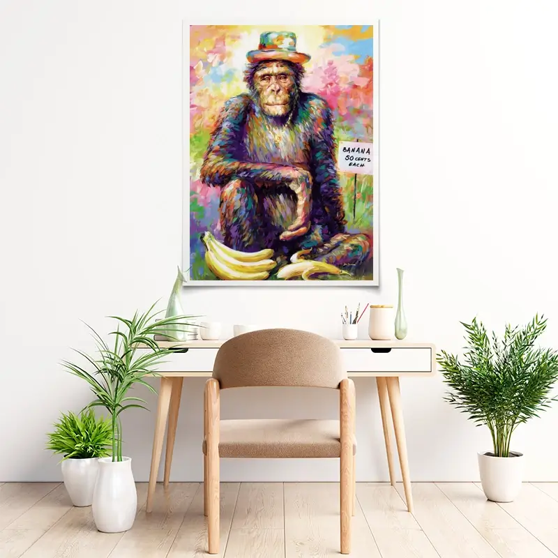 Banana King Art Print