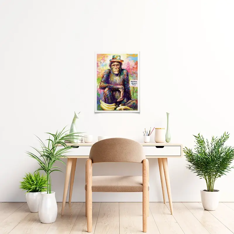 Banana King Art Print