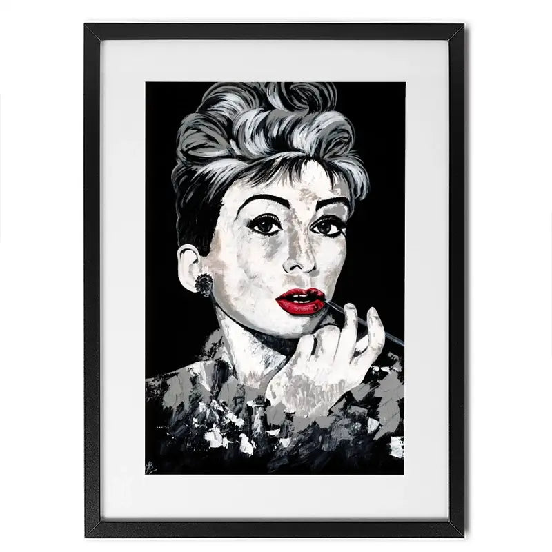 Simply Audrey Framed Art Print