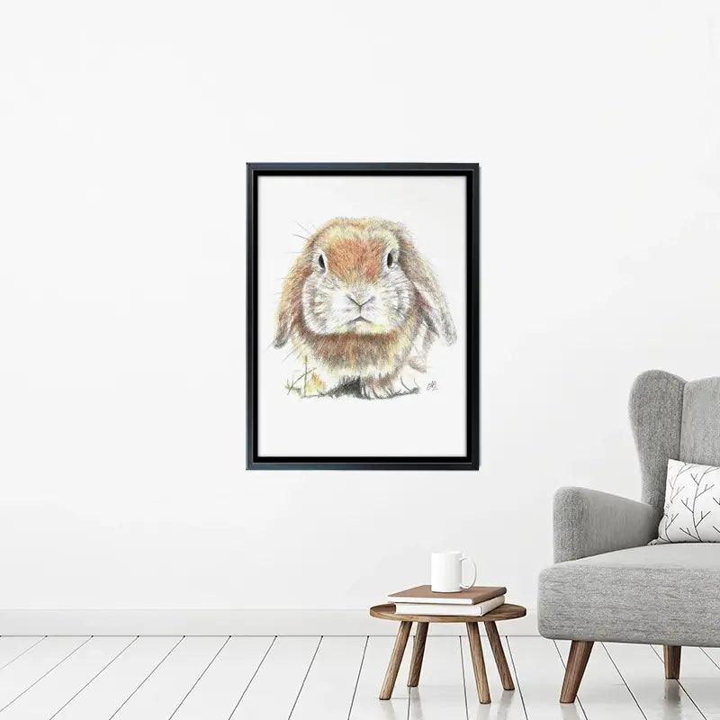 Bunny Illustration Canvas Print