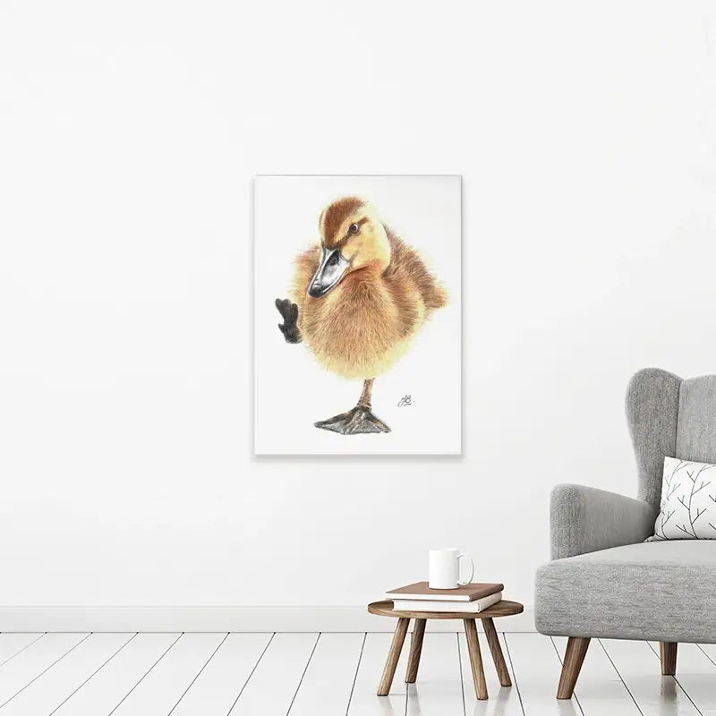 Duck Illustration Canvas Print