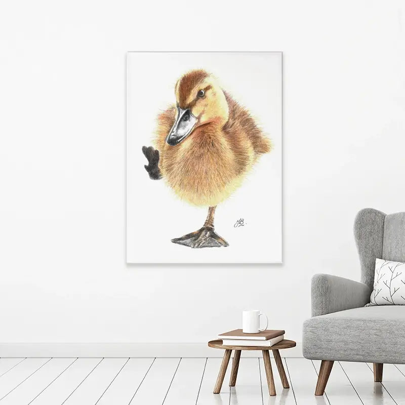 Duck Illustration Canvas Print