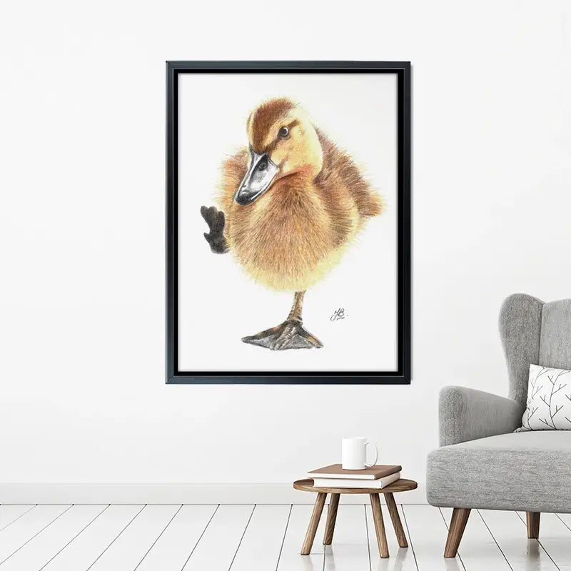 Duck Illustration Canvas Print