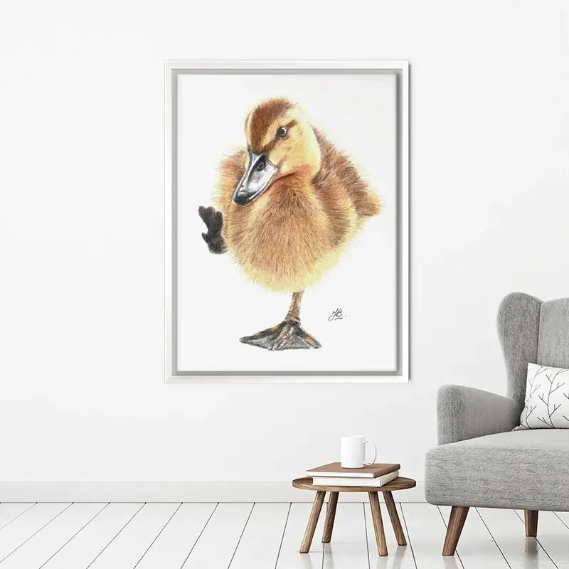 Duck Illustration Canvas Print