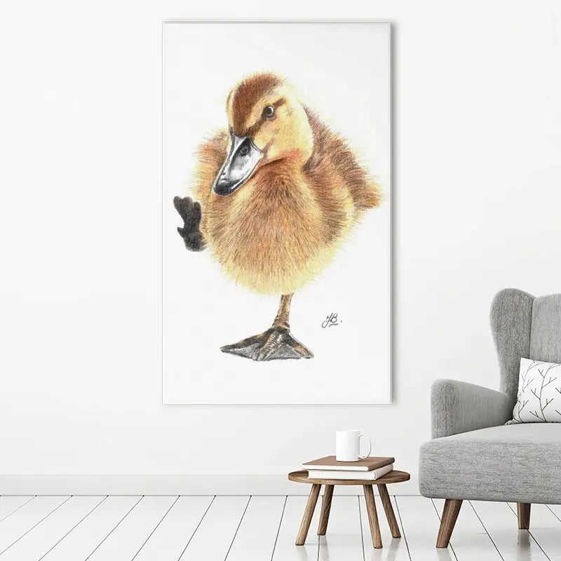 Duck Illustration Canvas Print