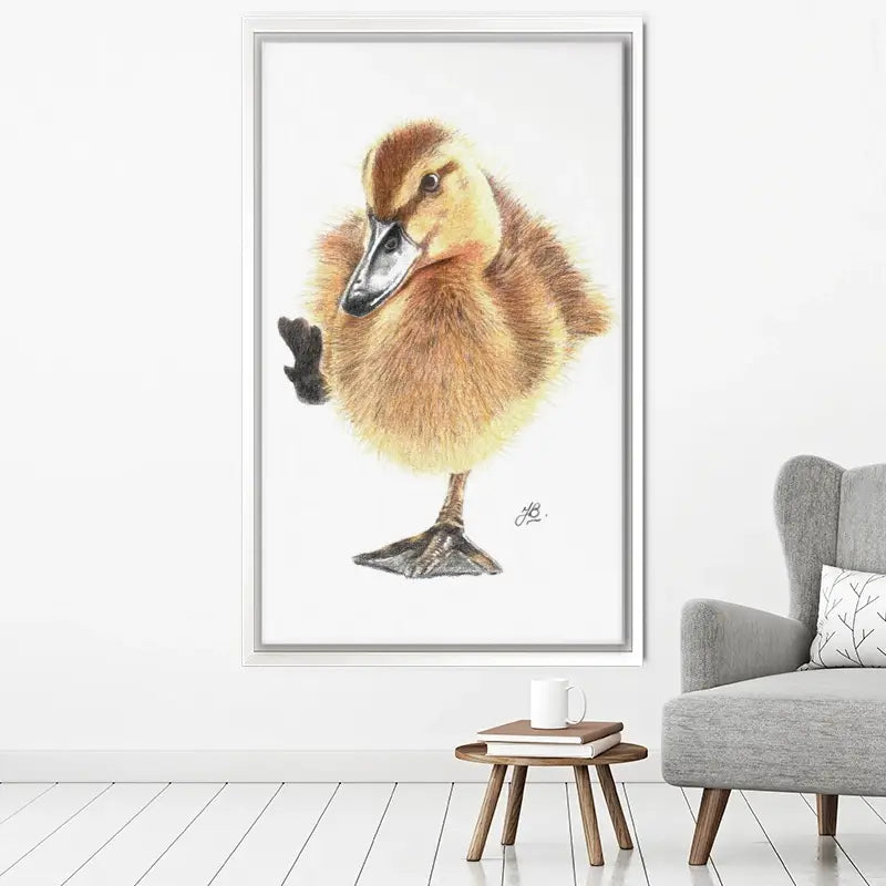 Duck Illustration Canvas Print