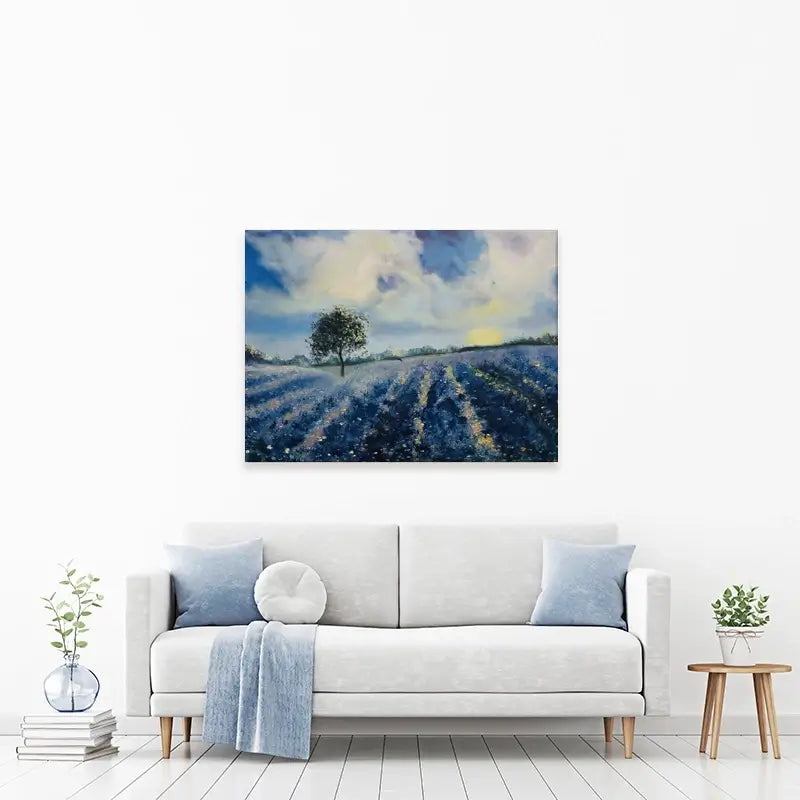 Blue Fields Canvas Print