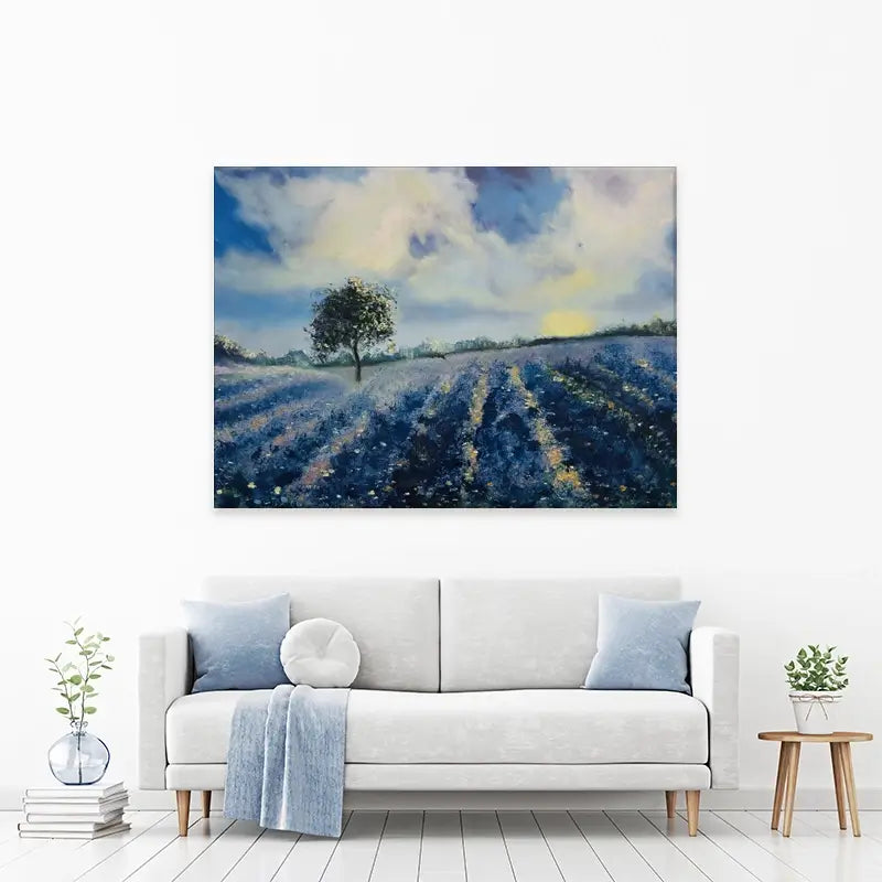 Blue Fields Canvas Print