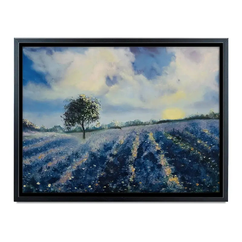 Blue Fields Canvas Print