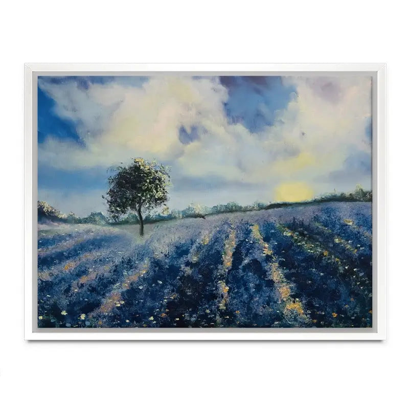 Blue Fields Canvas Print