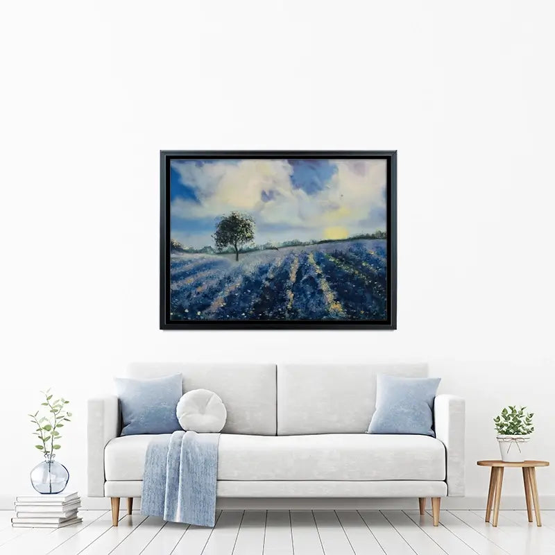 Blue Fields Canvas Print