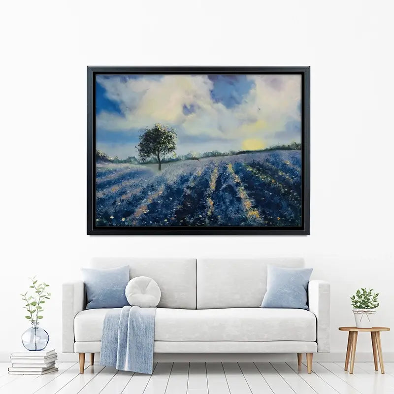 Blue Fields Canvas Print