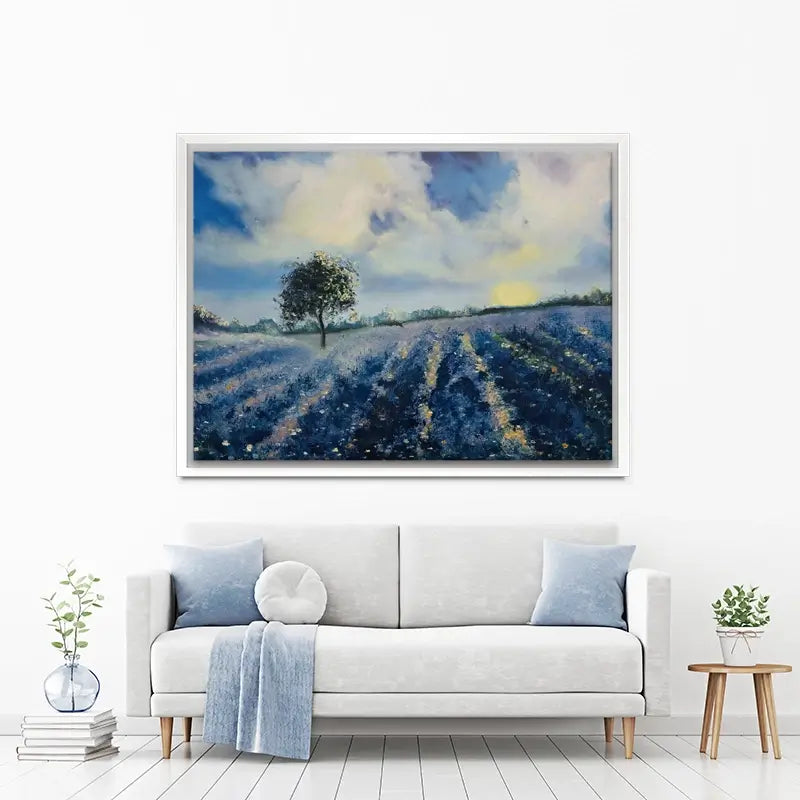 Blue Fields Canvas Print