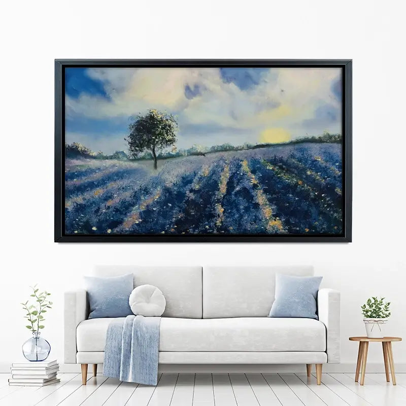 Blue Fields Canvas Print