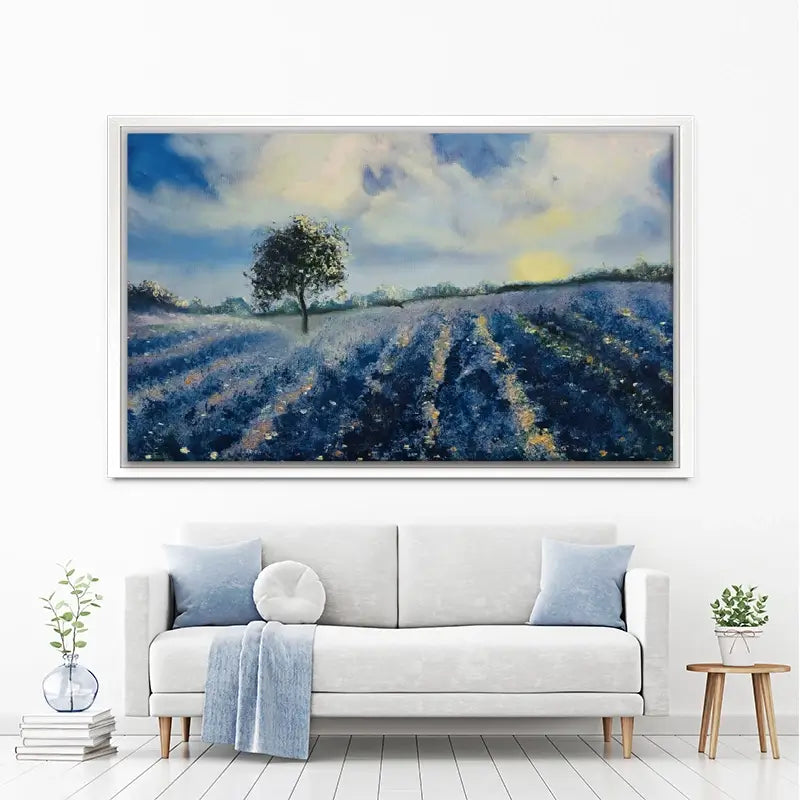 Blue Fields Canvas Print